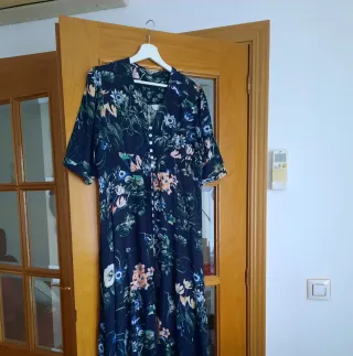 Vestido largo estampado floral