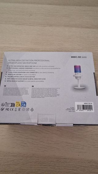 Micrófono Mars Gaming MMIC-SE Blanco