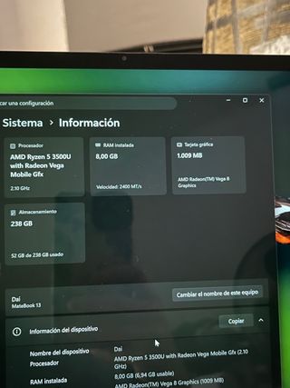 Portátil Huawei Matebook D13 Gris