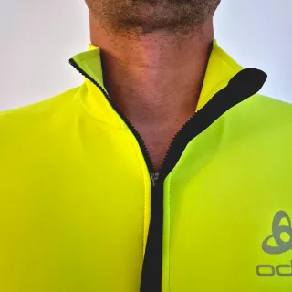 Maillot Ciclismo Odlo Hombre Amarillo/Negro