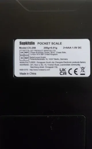Báscula de precisión Supkitdin CX-298