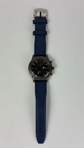 Reloj Raglan deportivo XL estilo militar azul
