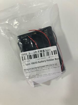 9x Cajas Batería 18650 3 Slots