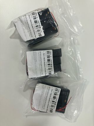 9x Cajas Batería 18650 3 Slots