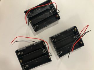 9x Cajas Batería 18650 3 Slots