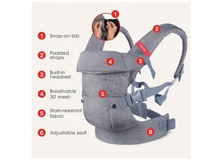Mochila porta bebé negra