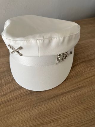 Gorra marinera satén con cristales