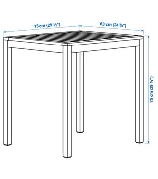 Conjunto de mesa y dos sillas de Jardín NÄMMARÖ