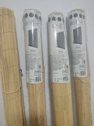 Estor enrollable bambú 160x180cm