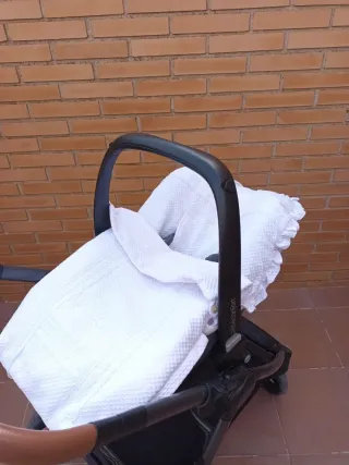 Silla, capazo y maxi cosi con vestiduras