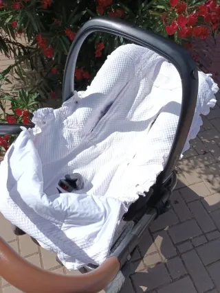 Silla, capazo y maxi cosi con vestiduras