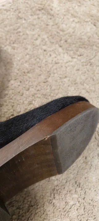 Zuecos pelo potro Zara Home marrones