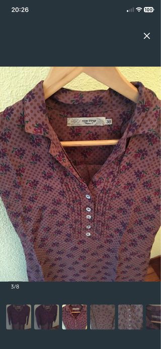 Vestido Nice Things Morado Estampado