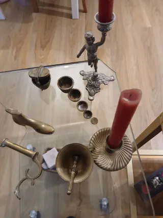 Lote de objetos decorativos vintage