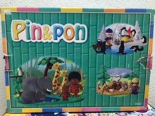 Pin y Pon Jirafas  elefantes y 2 muñecos