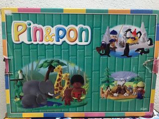 Pin y Pon Jirafas  elefantes y 2 muñecos