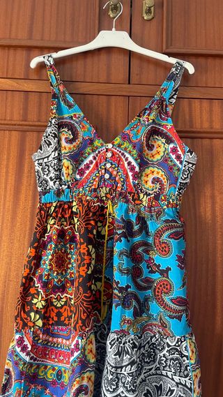 Vestido Verano Estampado Multicolor Talla Única