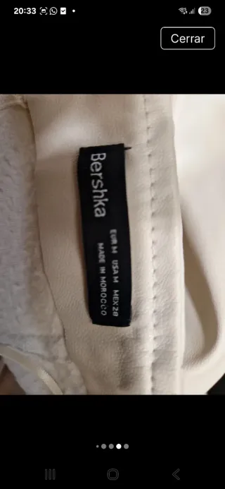 Vestido Bershka halter beige