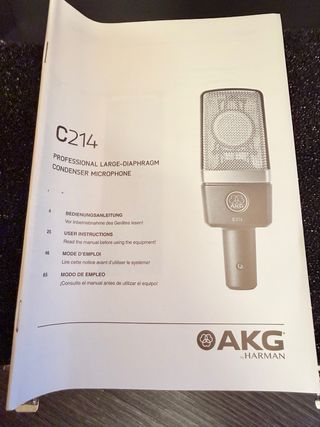 Micrófono de condensador Profesional AKG C214