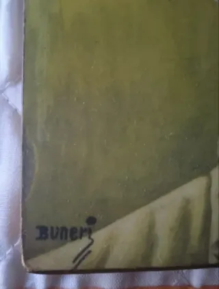 Tablilla cuadro religioso de Igna Buneri años 60.