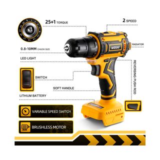 TALADRO BRUHSLESS 20V 2 BATERÍAS (NUEVO)