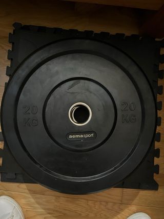 Discos Bumper CrossFit 20, 10 y 5 kg