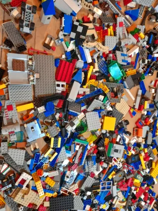 Lote cientos piezas Lego