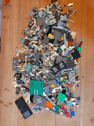 Lote cientos piezas Lego