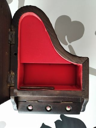 Piano Joyero Antiguo Hecho a Mano