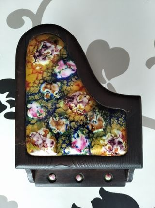 Piano Joyero Antiguo Hecho a Mano