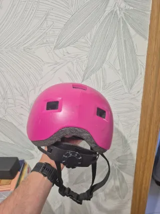 Casco Oxelo Niña Rosa