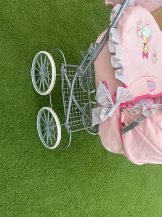 Carro de juguete para bebé rosa