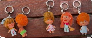 Portachiavi vintage bambole (5 unità)