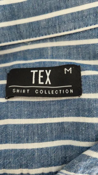 Camisa de rayas azules y blancas Talla M