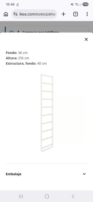 Estructuras laterales ELVARLI IKEA blancas