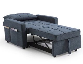 Sofá Cama Individual Azul