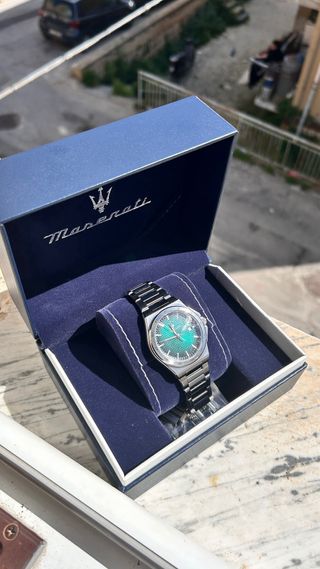 Orologio Maserati Uomo Quadrato Verde