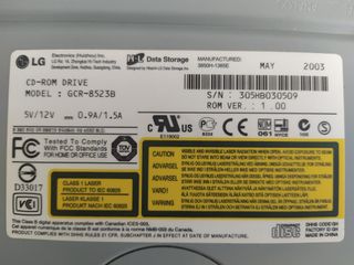 lector grabador 52X DVD PC LG