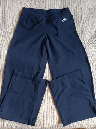 Mallas Nike mujer algodón azul Talla S.