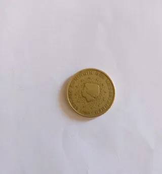 Moneta 50 centesimi Euro dell' Olanda 1999.