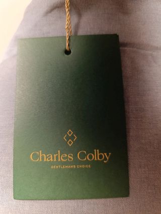 Chaqueta ligera Charles Colby gris plata con cremallera, Talla 5XL