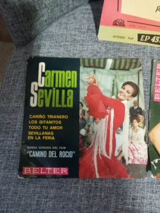 3 Discos Vinilo 45 RPM Flamenco
