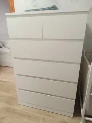 Cómoda Ikea Blanca 6 Cajones