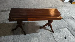 Mesa de comedor plegable de madera
