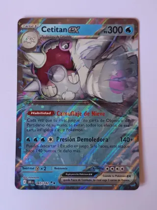 Carta Pokémon Cetitan EX 065/182