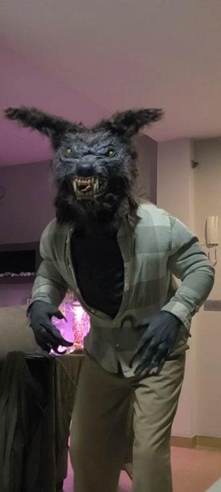 Busto disfraz The Howling 80's talla XL