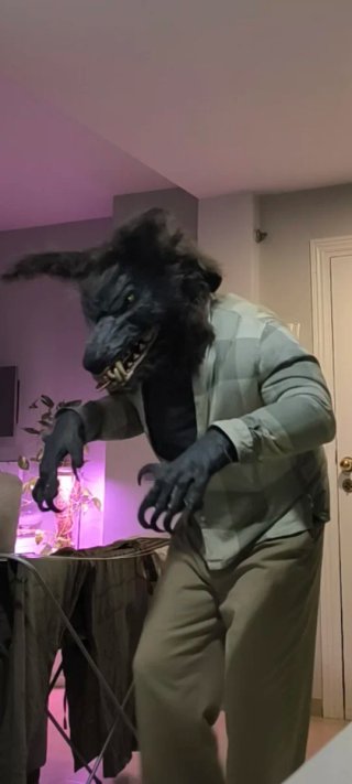 Busto disfraz The Howling 80's talla XL