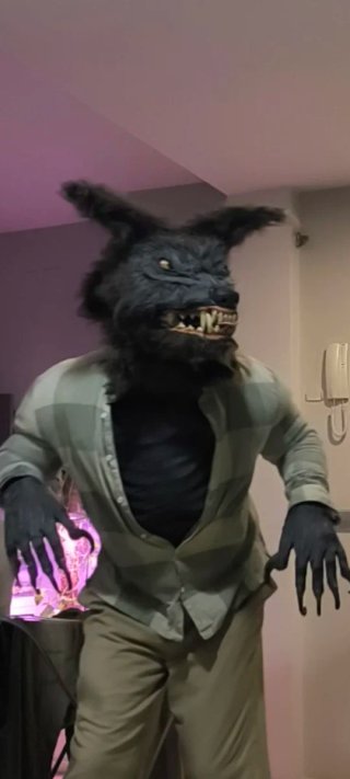 Busto disfraz The Howling 80's talla XL