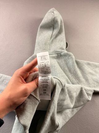 Burberry Moletom Cinza com Capuz Tamanho L