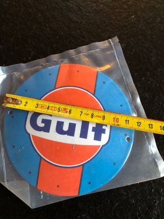Chapa esmaltada Gulf